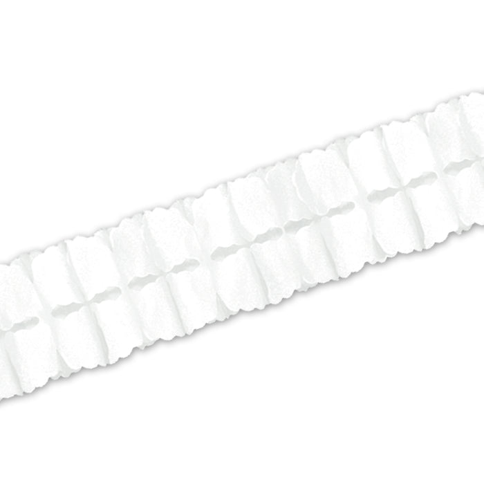 A hanging garland featuring a leaf design. Sold as a single piece.