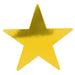 A foil flat die-cut cutout featuring a star design. Sold as a single piece.