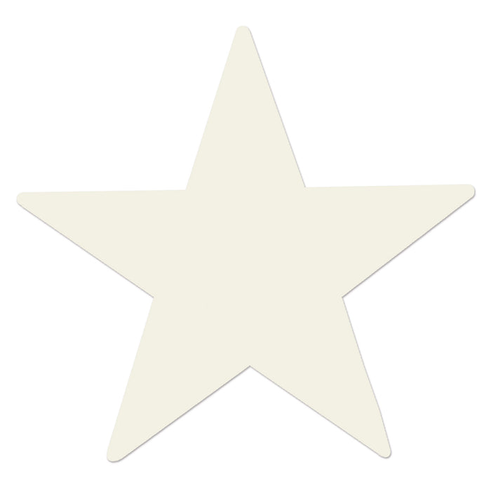 A foil flat die-cut cutout featuring a star design. Sold as a single piece.