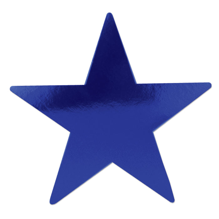A foil flat die-cut cutout featuring a star design. Sold as a single piece.