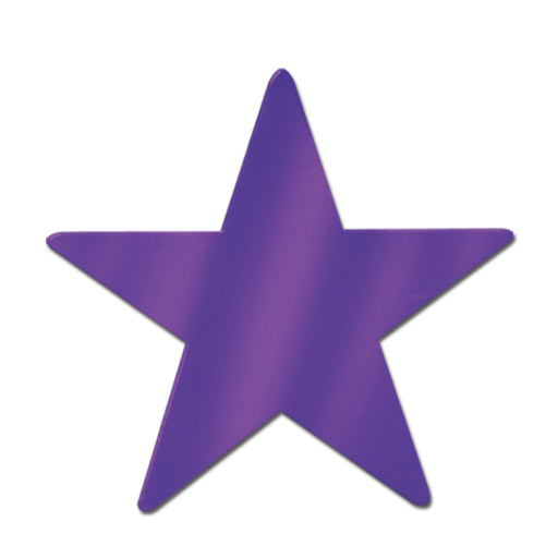 9" Foil Star Cutout - Purple | 1ct