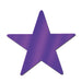 A foil flat die-cut cutout featuring a star design. Sold as a single piece.