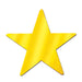 A foil flat die-cut cutout featuring a star design. Sold as a single piece.