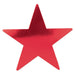 A foil flat die-cut cutout featuring a star design. Sold as a single piece.