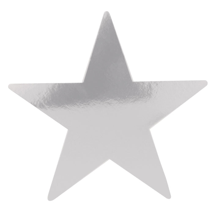 A foil flat die-cut cutout featuring a star design. Sold as a single piece.