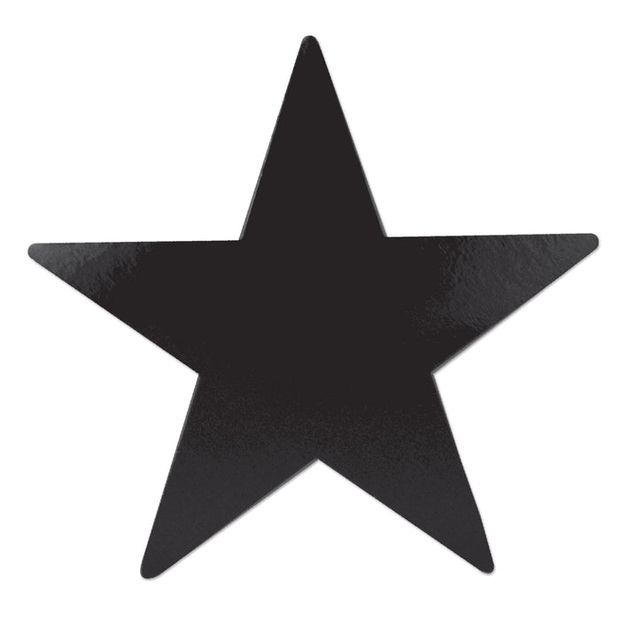 A foil flat die-cut cutout featuring a star design. Sold as a single piece.
