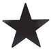 A foil flat die-cut cutout featuring a star design. Sold as a single piece.