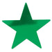 A foil flat die-cut cutout featuring a star design. Sold as a single piece.