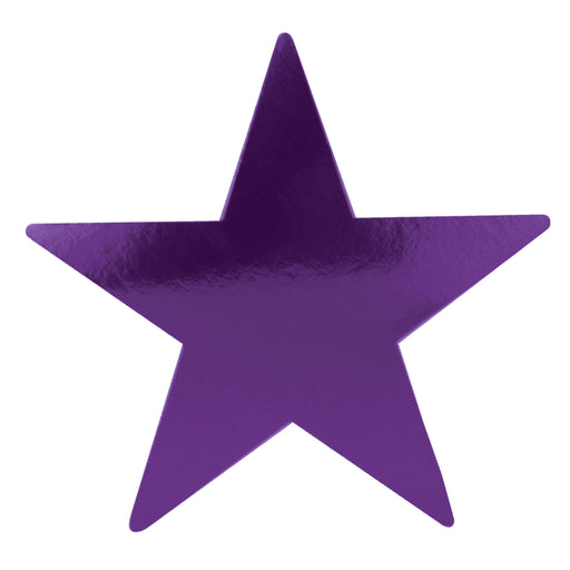 15" Foil Star Cutout - Purple | 1ct