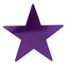 A foil flat die-cut cutout featuring a star design. Sold as a single piece.