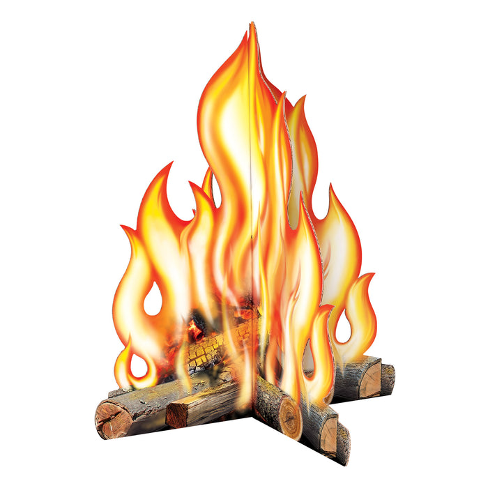 A cardstock prop featuring a campfire design. Sold as a single piece.