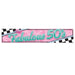 A party banner printed with a the fabulous 50's design. Sold as a single piece.
