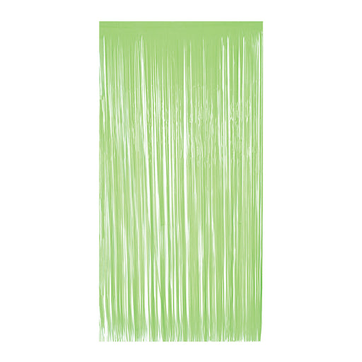 1-Ply Plastic Fringe Curtain - Lime | 1ct
