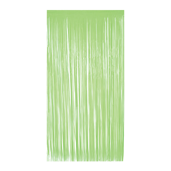 A plastic fringe decoration featuring a curtain design. Sold as a single piece.