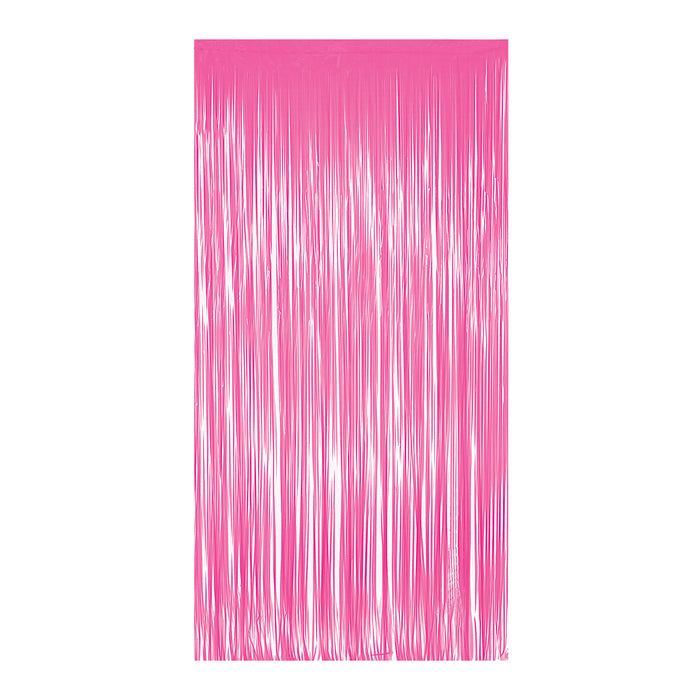 A plastic fringe decoration featuring a curtain design. Sold as a single piece.