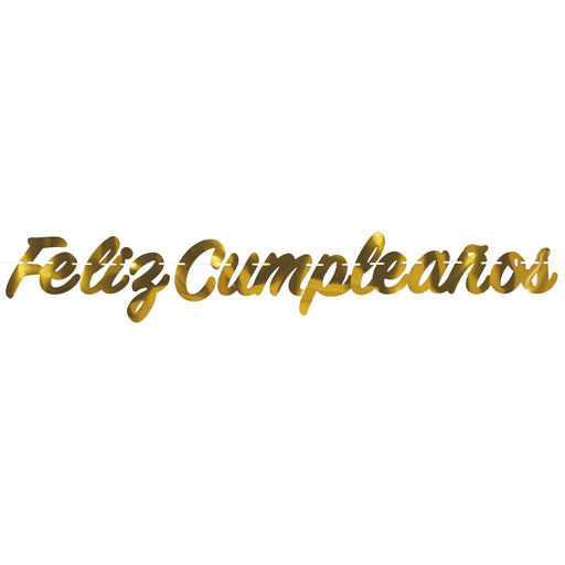 Foil "Feliz Cumpleanos" Banner| 1ct