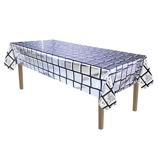 Metallic Disco Ball Tablecover | 1ct