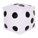 An inflatable party decoration featuring a dice design. Comes in a pack of 2.