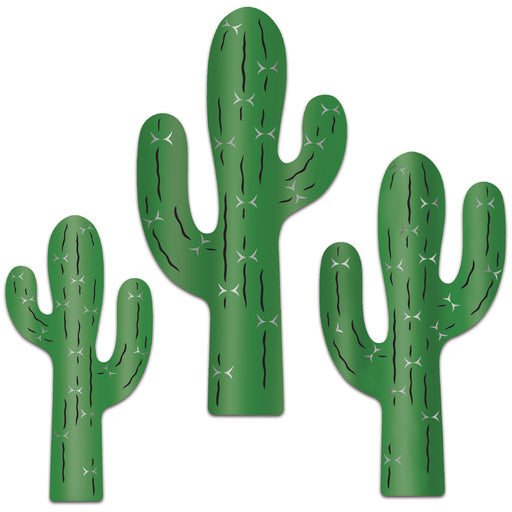 Foil Cactus Silhouettes | 3ct