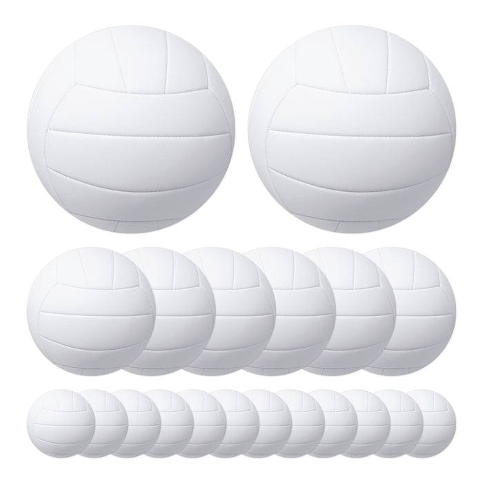 A set of flat die-cut cutouts featuring a volleyball design. Comes in a pack of 20.