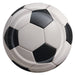 A round party plate printed with a soccer design. Comes in a pack of 8.