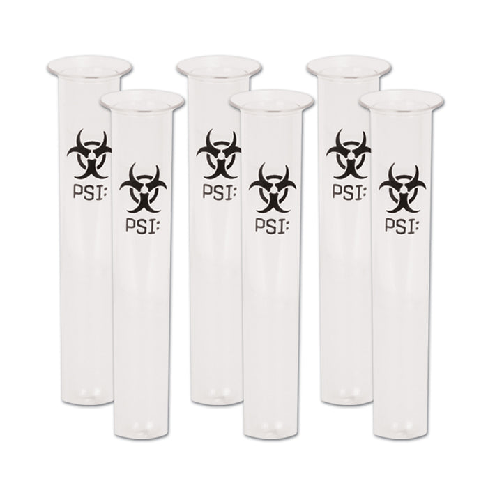 A psi test tube shot pair of novelty glasses. Comes in a pack of 6.
