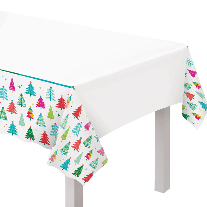 Merry Everything Plastic Table Cover 54" x 102" | 1 ct