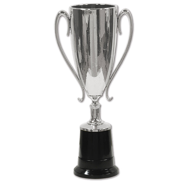 A party cup printed with a trophy award design. Sold as a single piece.