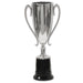 A party cup printed with a trophy award design. Sold as a single piece.