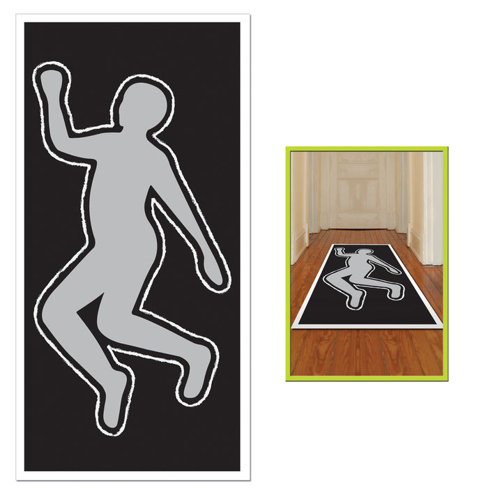 A flat die-cut silhouette featuring a psi body design. Sold as a single piece.