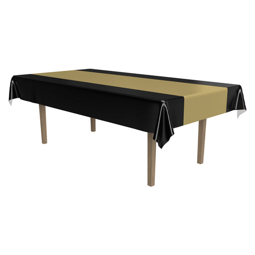 Black & Gold Tablecover | 1ct
