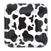 A round party plate printed with a cow print design. Comes in a pack of 8.