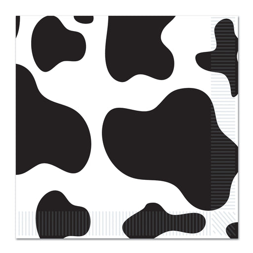 Cow Print Beverage Napkins | 16ct