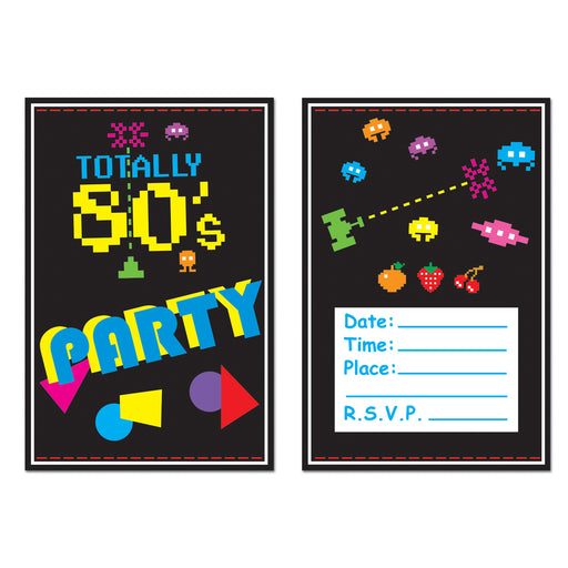 80's Invitations | 8ct