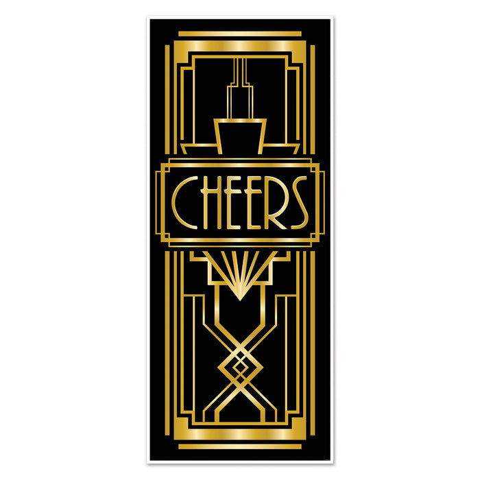 A door-sized poster printed with a great 20's design. Sold as a single piece.