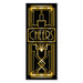A door-sized poster printed with a great 20's design. Sold as a single piece.