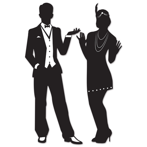 Great 20's Silhouettes - approx. 3' | 2ct