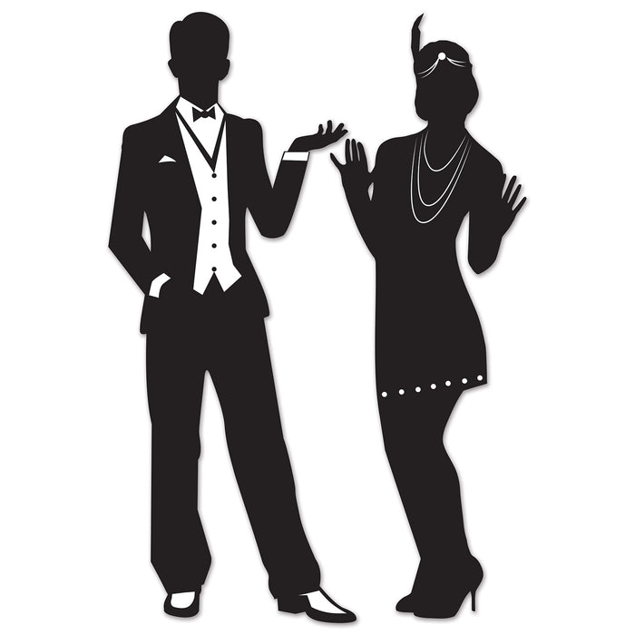 A set of flat die-cut silhouettes featuring a great 20's design. Comes in a pack of 2.