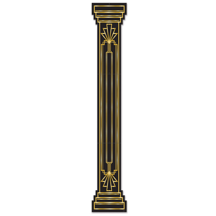 A flat die-cut cutout featuring a great 20's column pull-down design. Sold as a single piece.