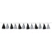 A metallic hanging garland featuring a tassel design. Sold as a single piece.