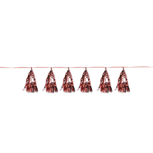 Rose Gold Metallic Tassel Garland | 1ct