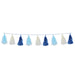 A metallic hanging garland featuring a tassel design. Sold as a single piece.