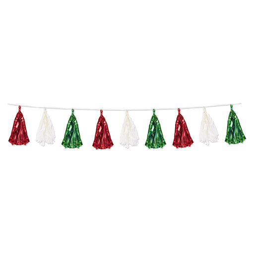 Metallic & Tissue Tassel Garland | 1ct