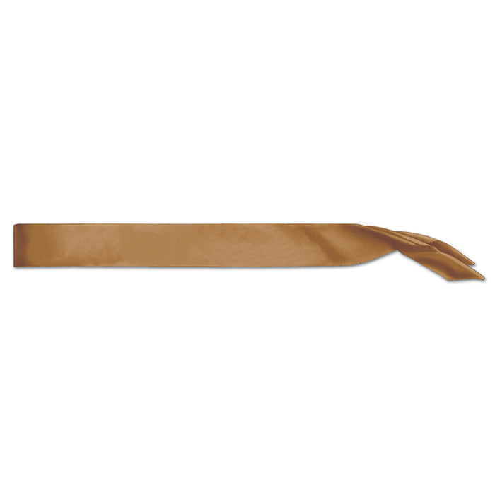 A satin sash worn across the body. Sold as a single piece.