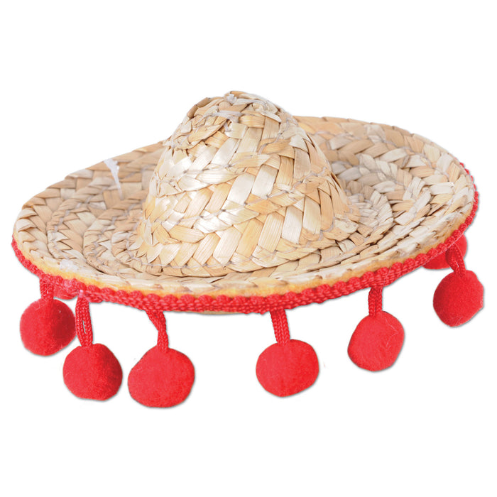 A sombrero novelty hair clip. Sold as a single piece.