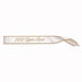 A satin sash worn across the body printed with a 100 years loved design. Sold as a single piece.