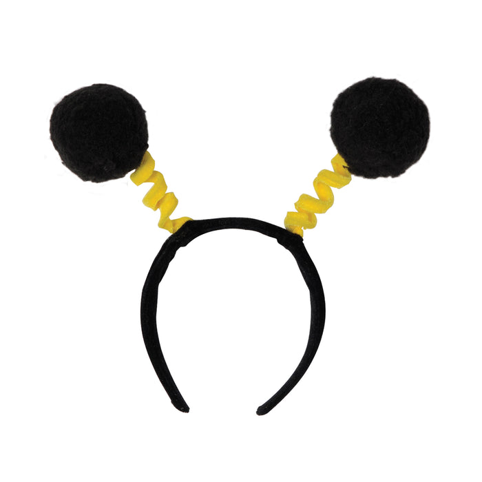 A soft-touch pom-pom pair of bouncy head-boppers on springs. Sold as a single piece.
