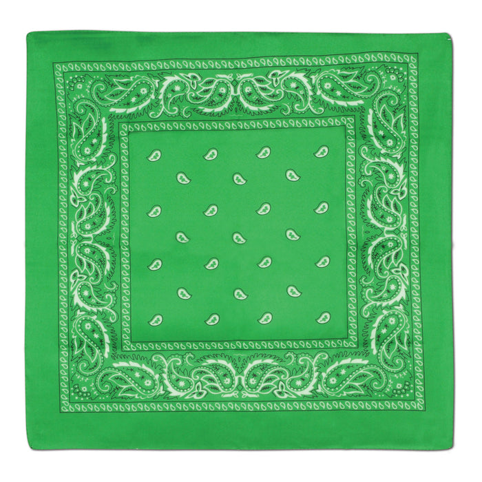 A green bandana. Sold as a single piece.