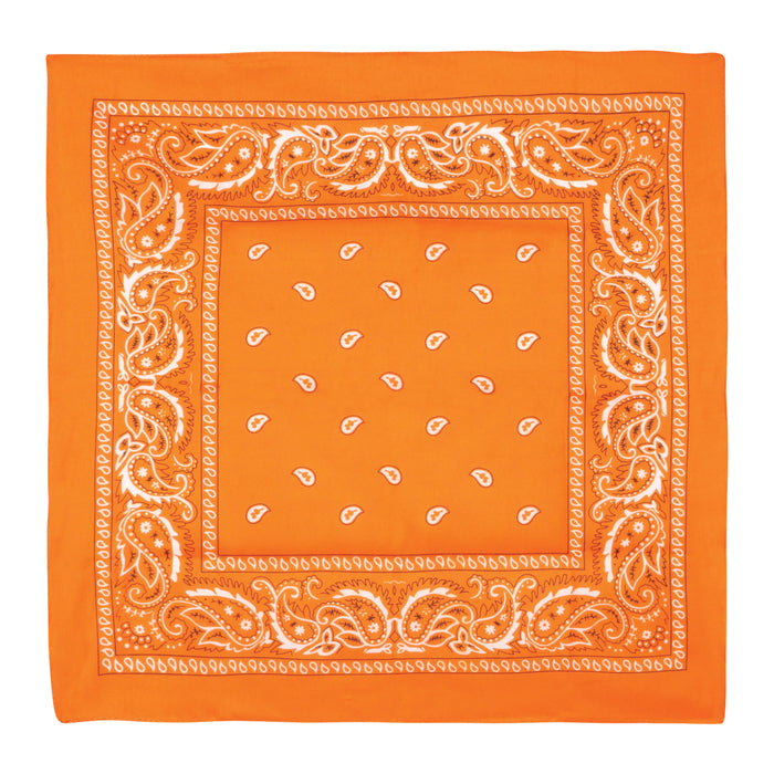 An orange bandana. Sold as a single piece.