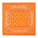 An orange bandana. Sold as a single piece.